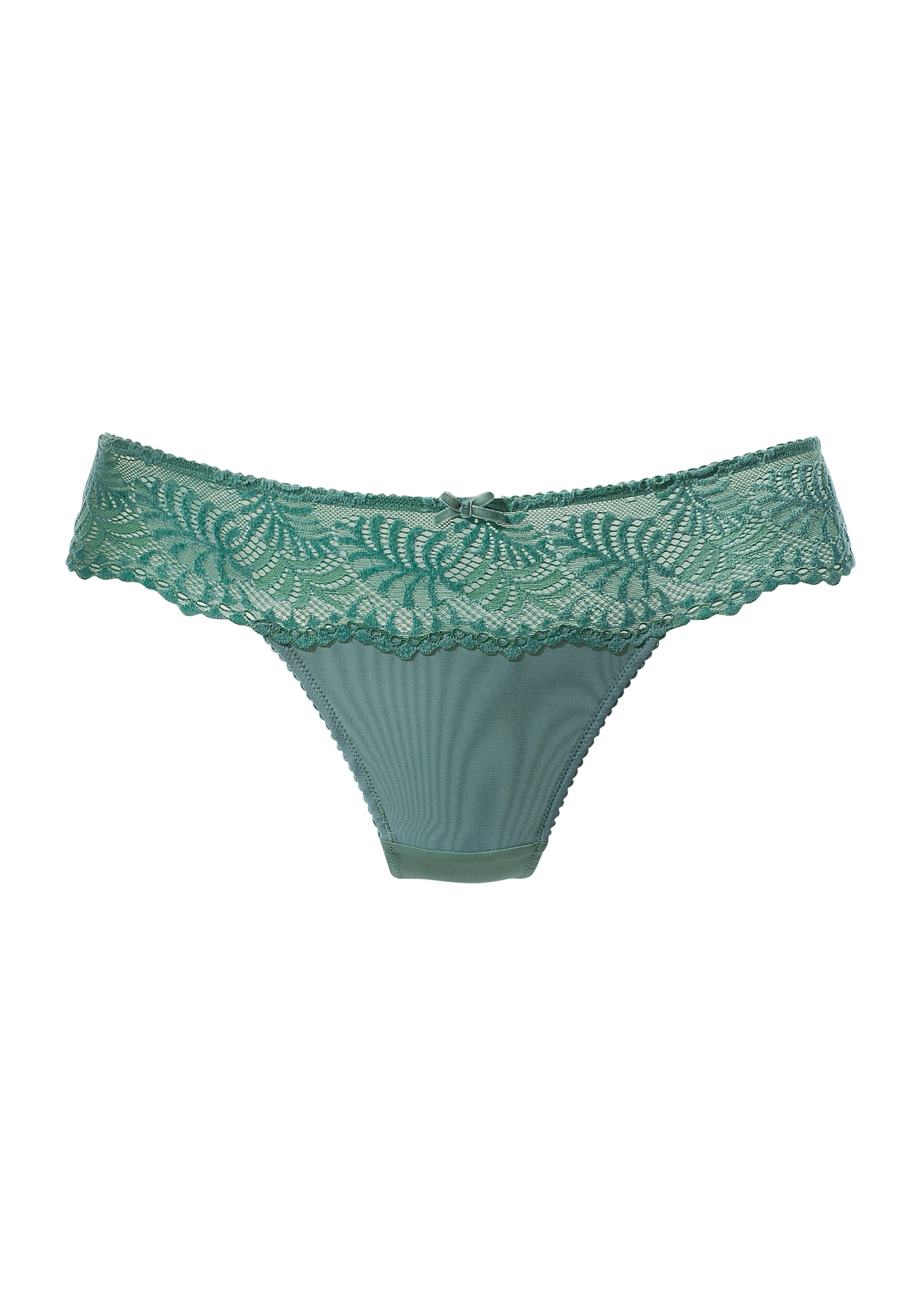 LASCANA String, mit Bund aus dezent transparenter Spitze