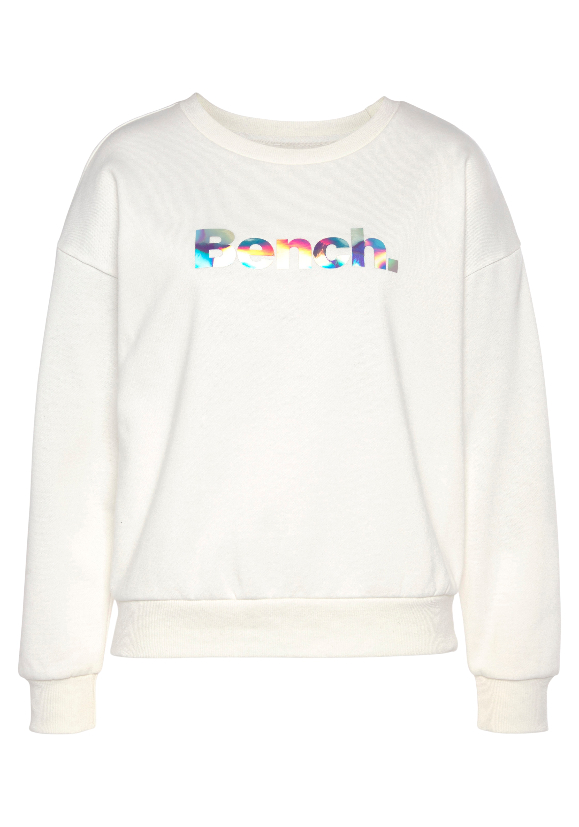 Bench. Loungewear Sweatshirt »-Loungeshirt«, mit glänzendem Logodruck, Loungewear, Loungeanzug