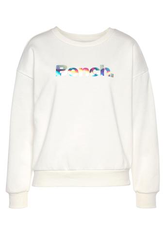 Bench. Sweatshirt »-Loungeshirt«, mit glänzendem Logodruck, Loungewear