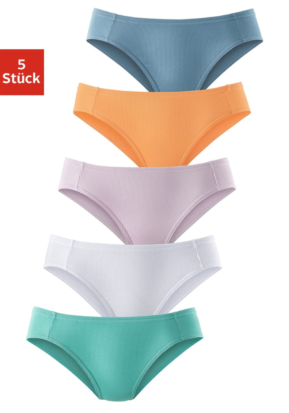 Petite günstig Kaufen-petite fleur Bikinislip, (Packung, 5 St.), aus weicher Pikee-Qualität. petite fleur Bikinislip, (Packung, 5 St.), aus weicher Pikee-Qualität <![CDATA[Bequeme Basic-Slips im 5er-Pack von Petite Fleur. Elastische Abschlüsse und flache Einfassunge