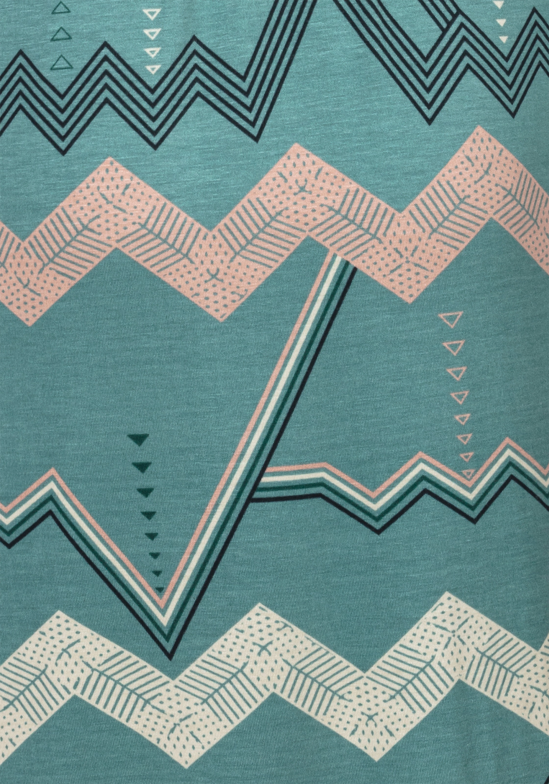 grafischem Zick-Zack » Muster & Lingerie Unterwäsche LASCANA mit Kimono, kaufen LASCANA | online Bademode,