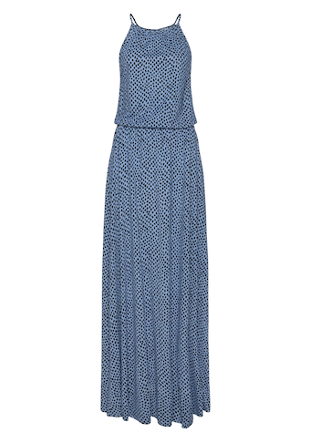 LASCANA Maxikleid, mit Alloverdruck, luftiges Sommerkleid, Strandkleid