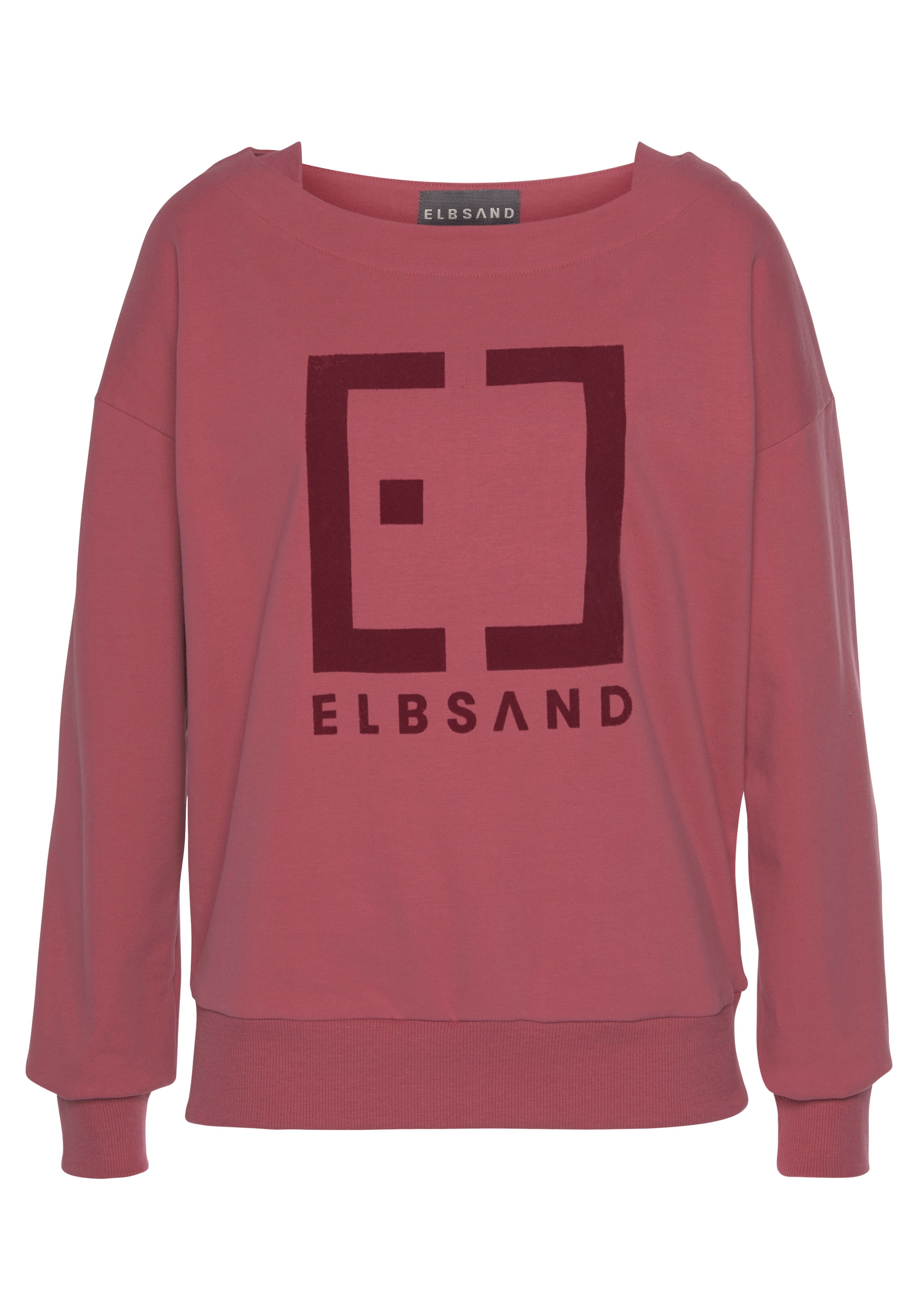Elbsand Sweatshirt »Finnia«, mit Flockprint vorne