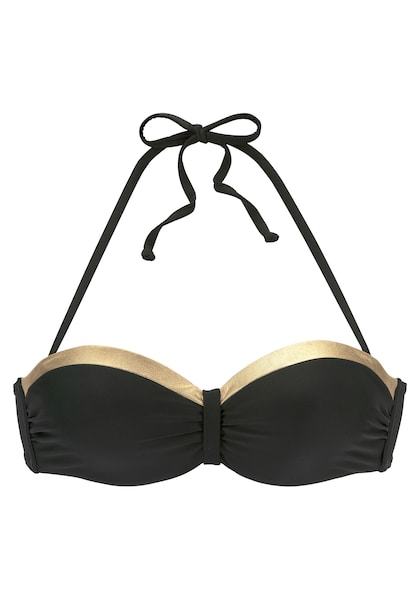 LASCANA Bügel-Bandeau-Bikini-Top »Elodie«, mit trendigem Materialeinsatz