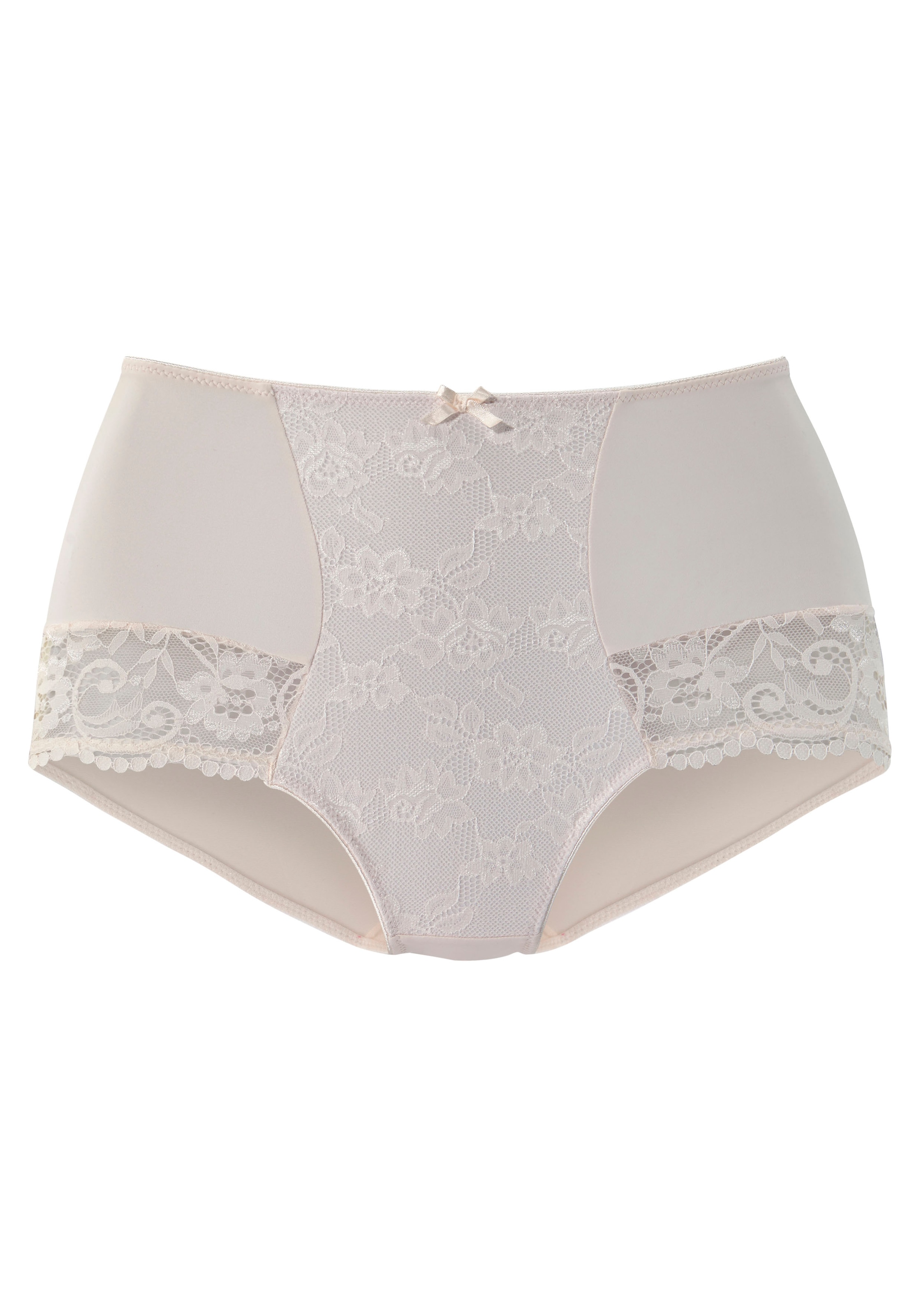 Nuance High-Waist-Panty, mit Spitzeneinsätzen