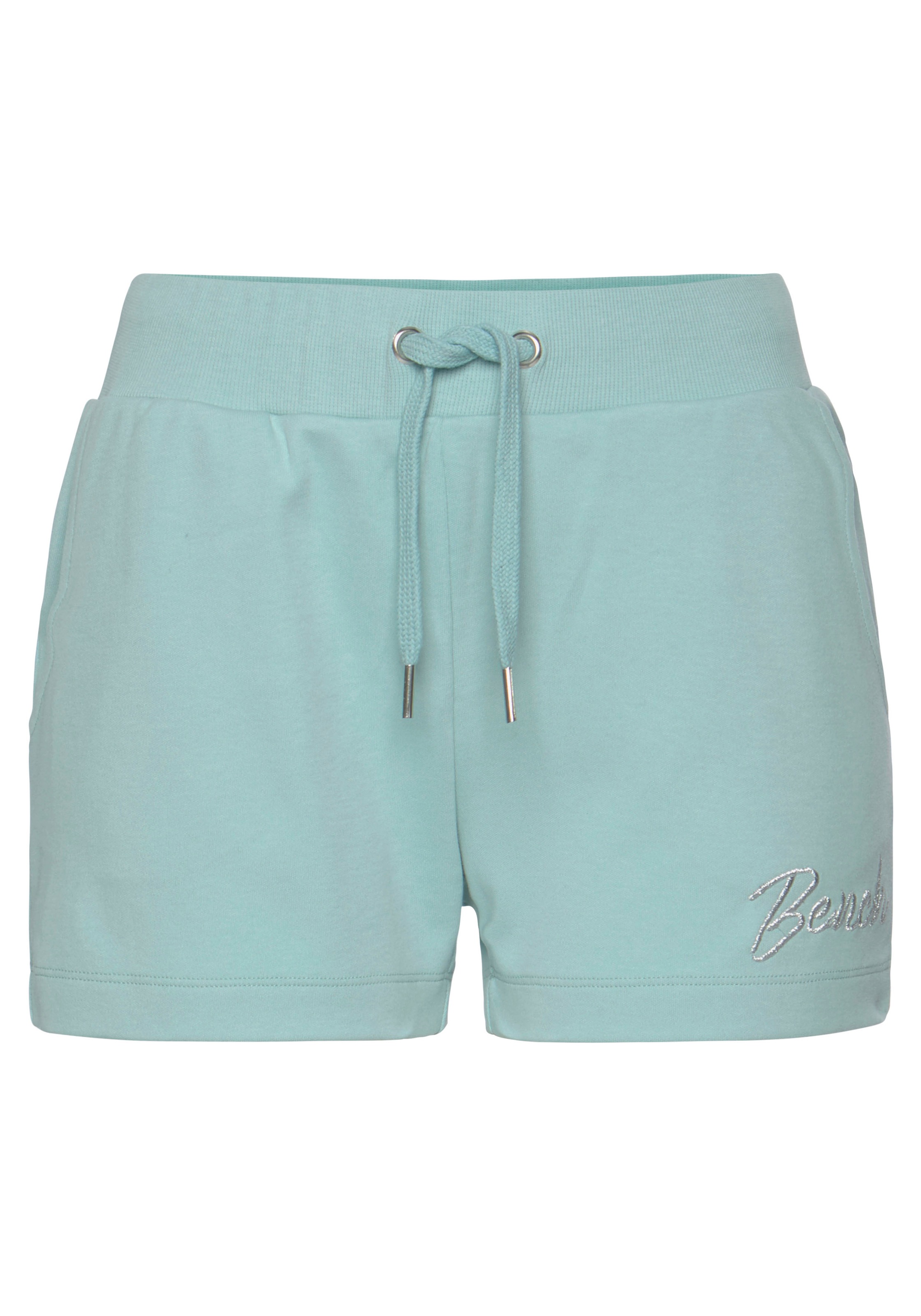 Bench. Loungewear Sweatshorts, mit glänzender Logostickerei, Loungewear, Loungeanzug