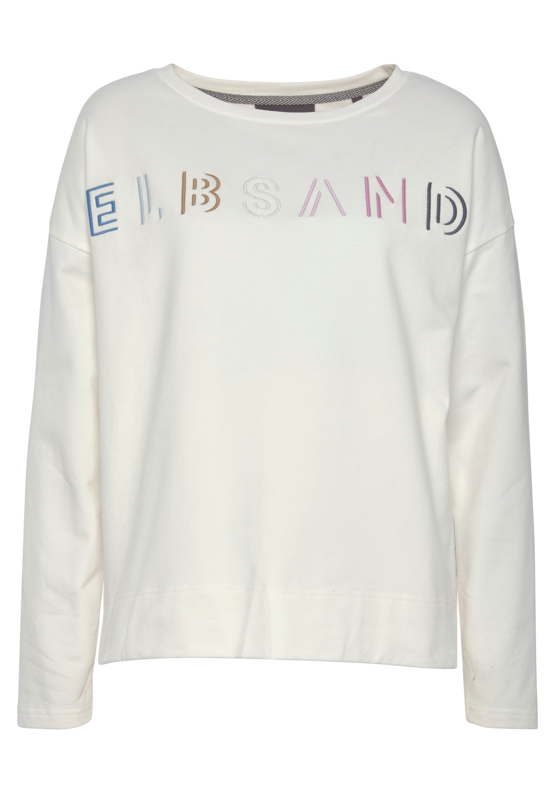 Elbsand Sweatshirt, mit Logostickerei vorne, lässige Passform, sportlich-casual