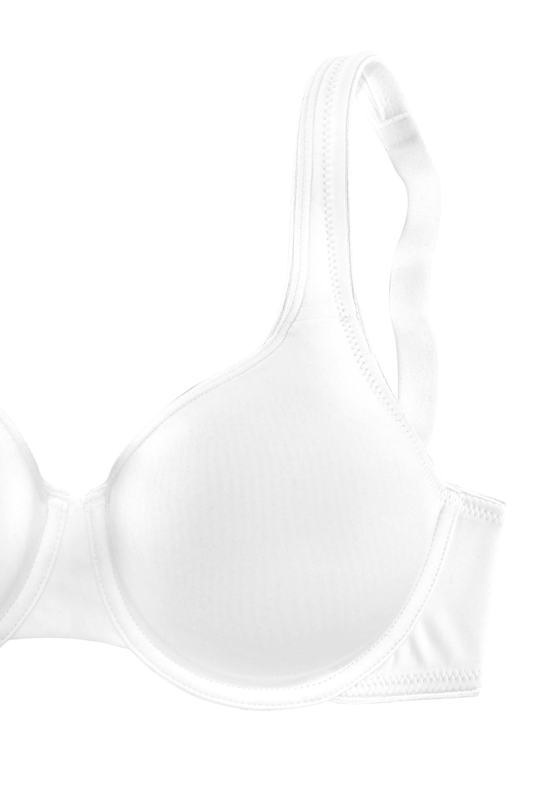 LASCANA Minimizer-BH, mit Bügel und nahtlosen Cups, aus seidiger Microfaser, Basic Dessous