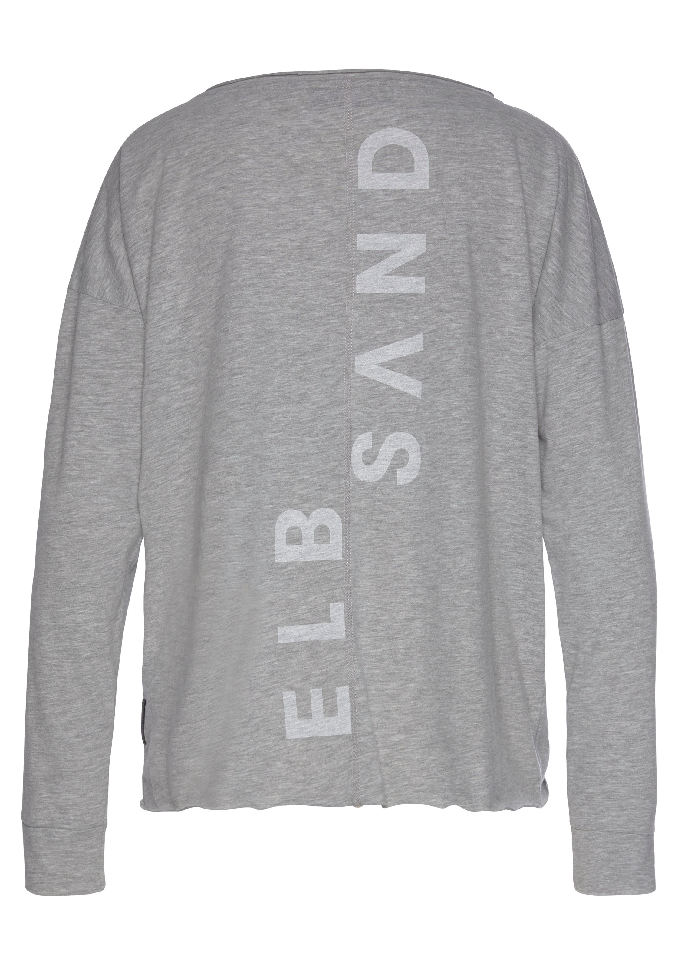 Elbsand Langarmshirt »Eltje«, mit Logodruck hinten, Longsleeve aus Baumwoll-Mix