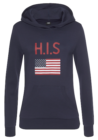 H.I.S Kapuzensweatshirt, mit Logodruck und Kängurutasche