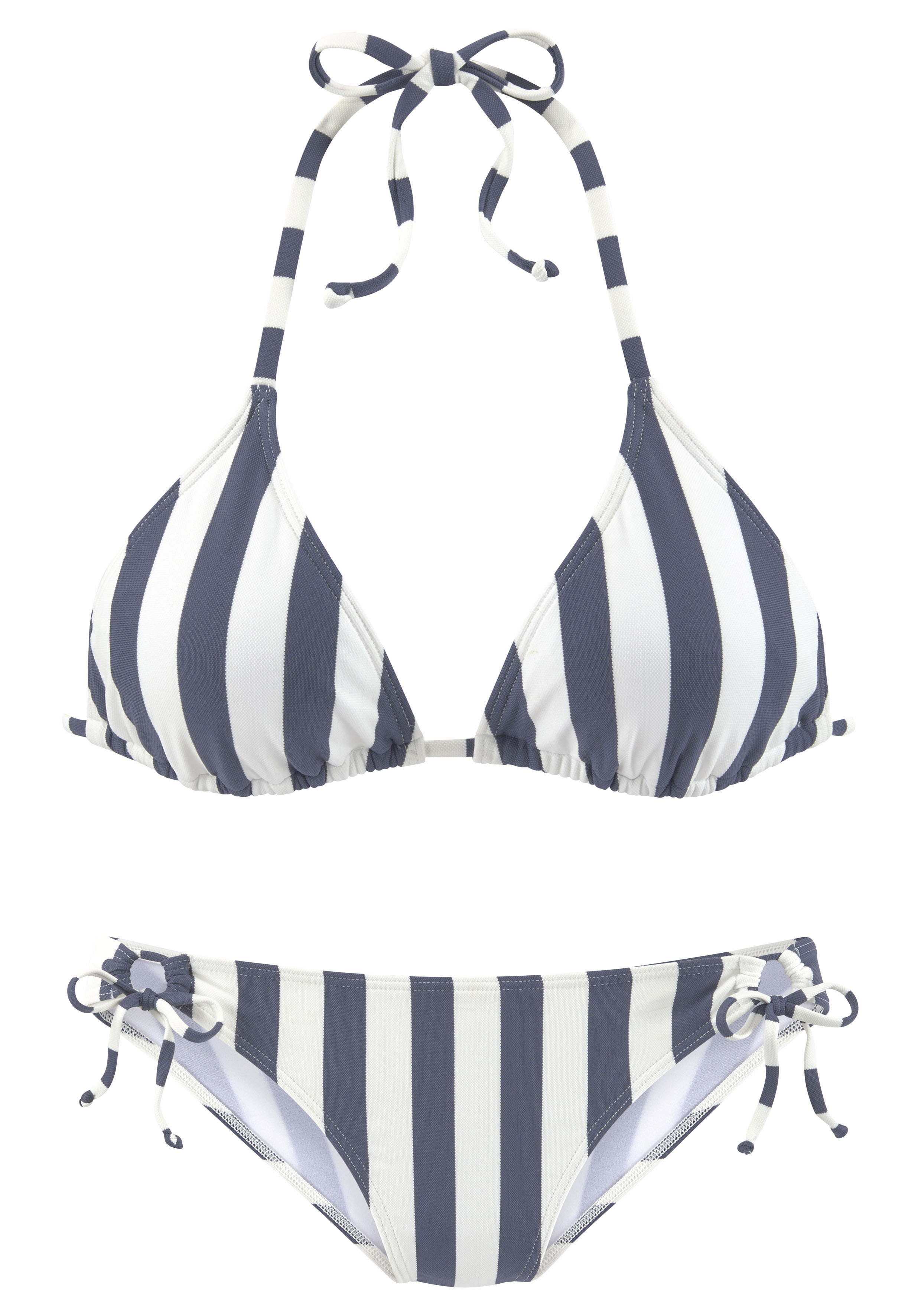 kaufen mit Lingerie Beach | & » online gewebten Venice Triangel-Bikini, Streifen Unterwäsche Bademode, LASCANA