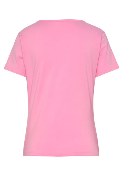 Vivance Kurzarmshirt »-T-Shirt«, mit Stickerei, Loungewear