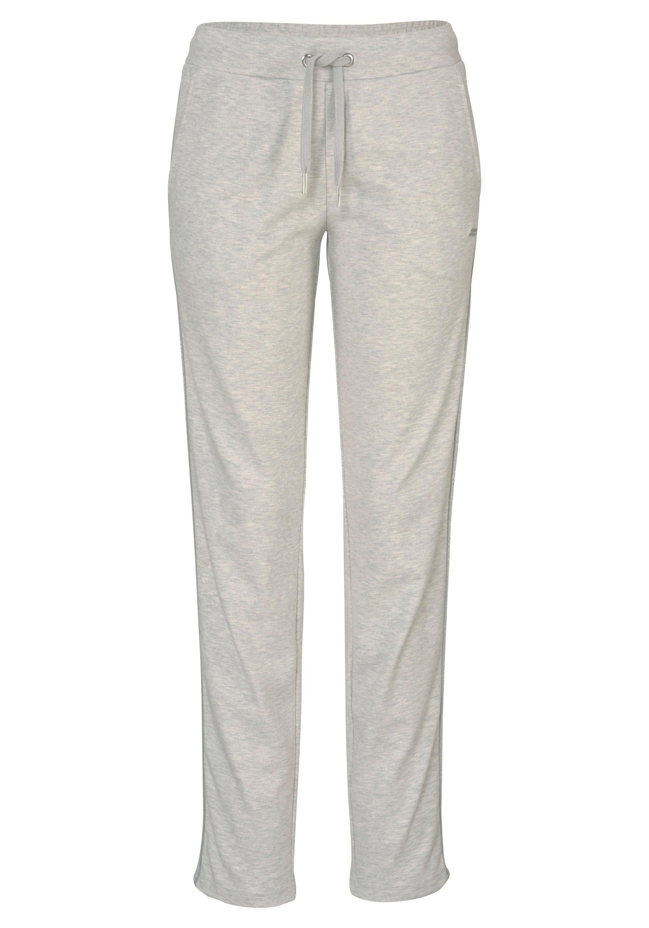 Bench. Loungewear Homewearhose, mit Metallic-Streifen, Loungewear, Loungeanzug