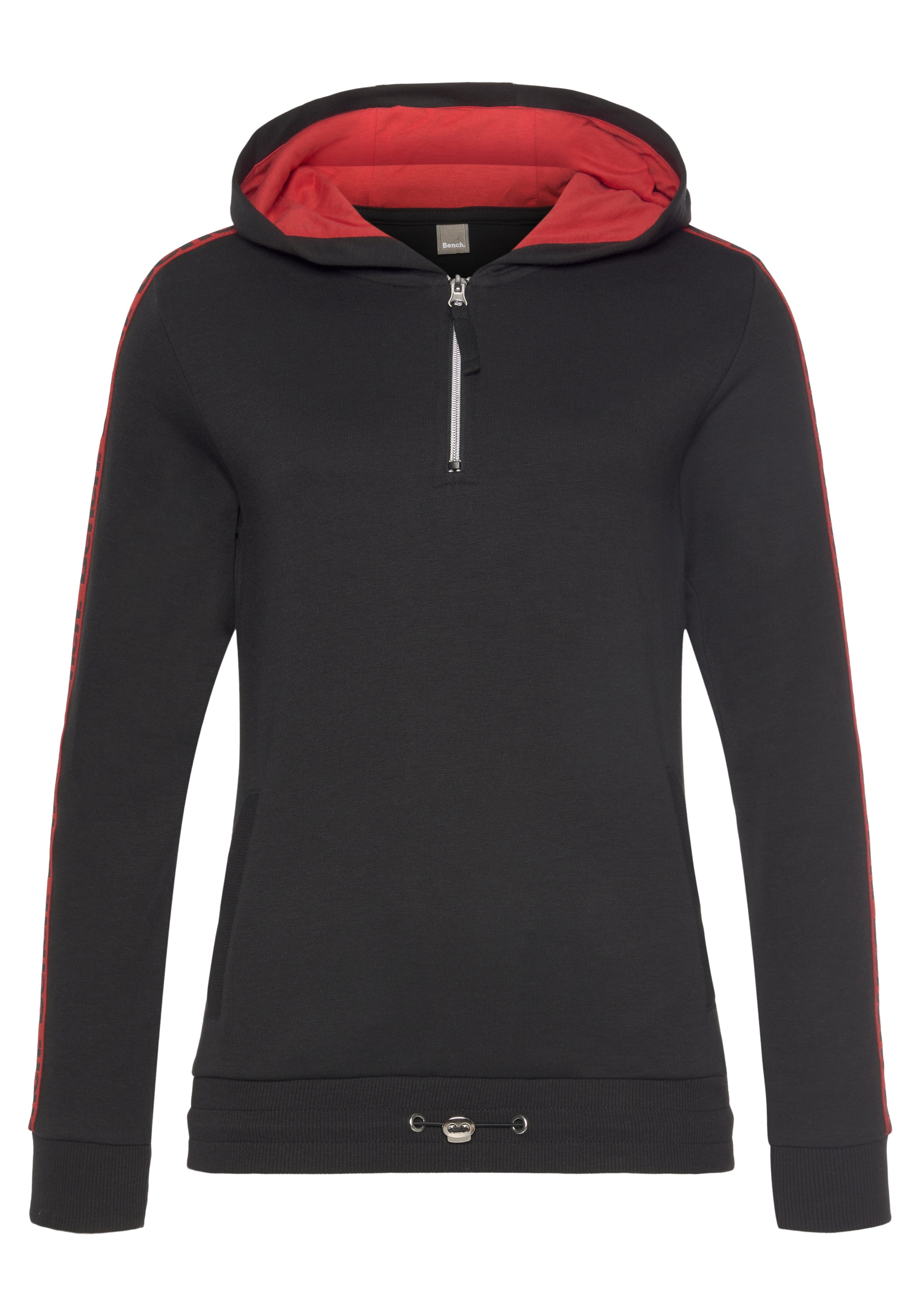 Bench. Kapuzensweatshirt, mit Reissverschluss und regulierbaren Saum, Loungeanzug, Hoodie