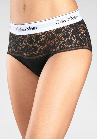 Calvin Klein Hipster »MODERN COTTON LACE«, mit breitem Spitzeneinsatz unterhalb des Logobündchens