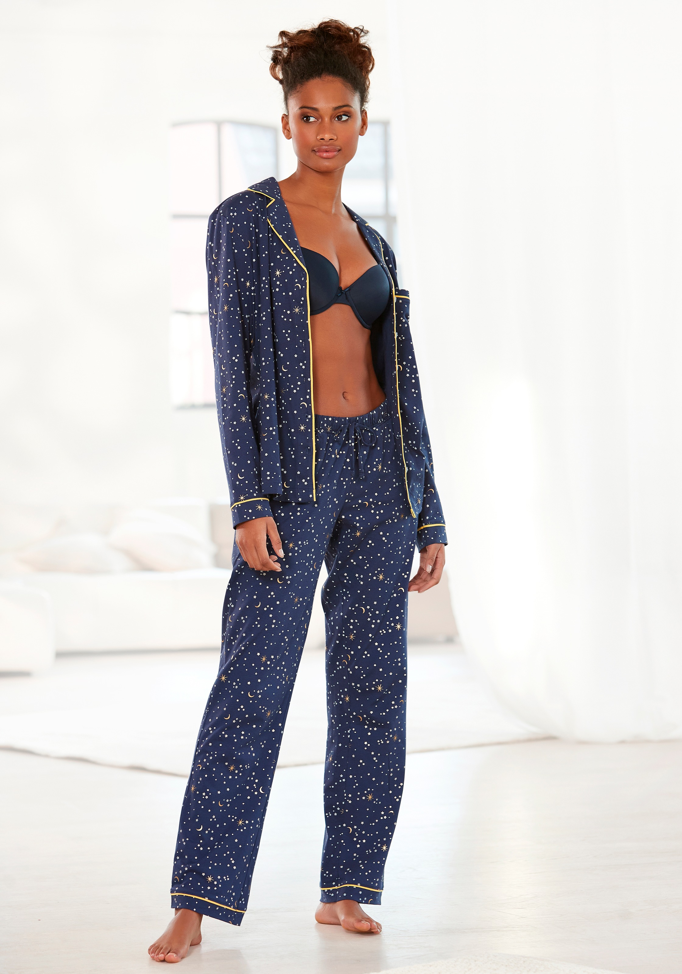 Image of Vivance Dreams Pyjama, mit Allover-Print