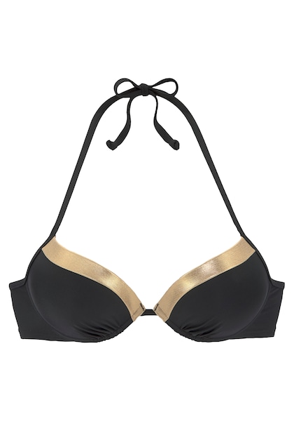 LASCANA Push-Up-Bikini-Top »Elodie«, mit trendigem Materialeinsatz