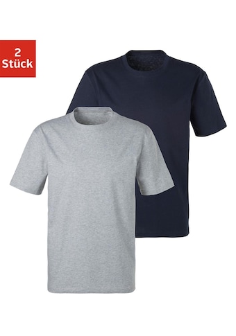 Bench. T-Shirt, (2 tlg., 2er-Pack), Basic in uni