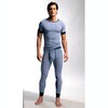 Clipper Exclusive Lange Unterhose, (Packung, 2er-Pack), modische Optik: Jeans meliert, tolle Qualität