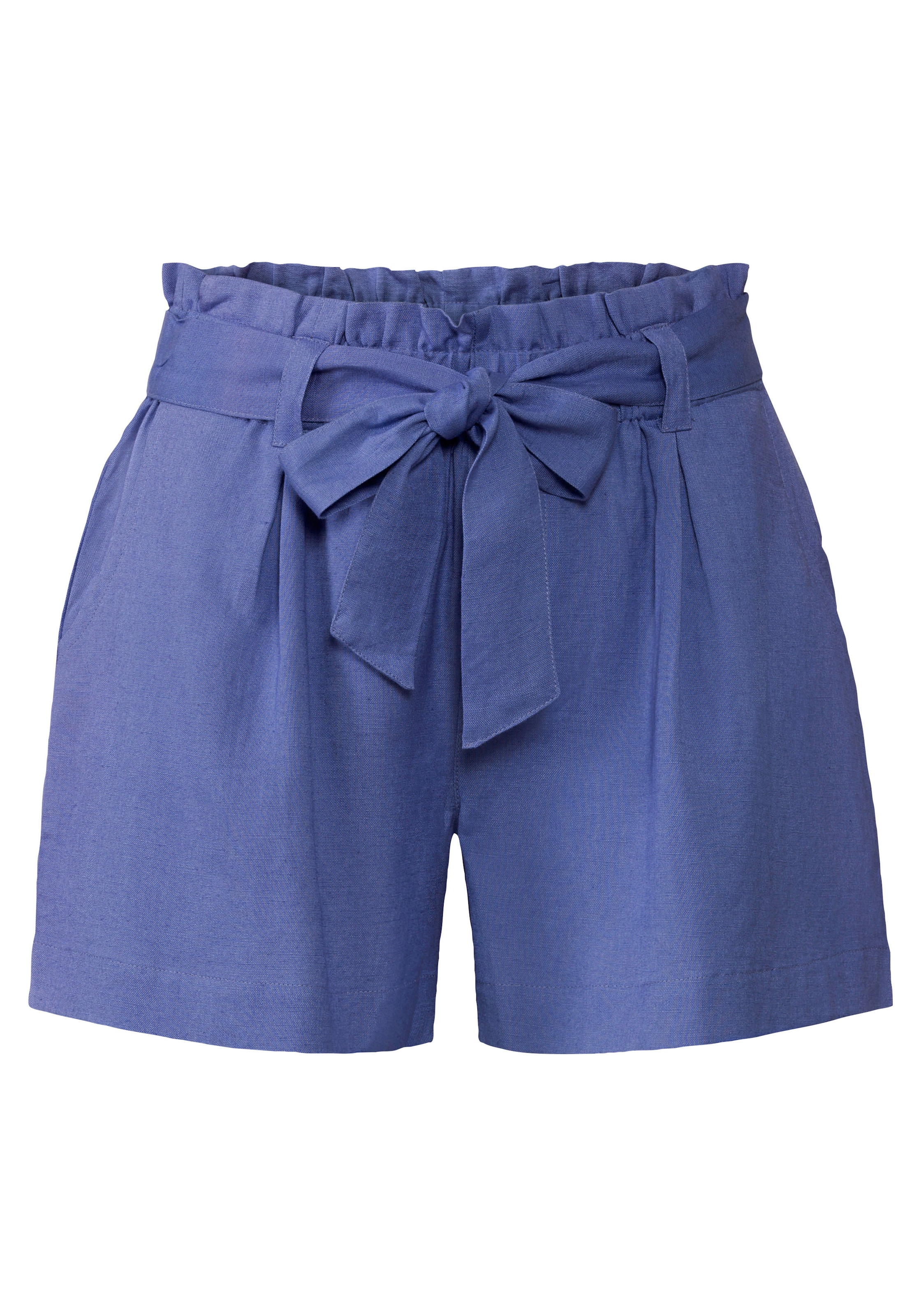 LASCANA Shorts, | im » Unterwäsche Paperbag-Stil (mit online kaufen aus & Bademode, Leinenmix Bindegürtel), Lingerie LASCANA