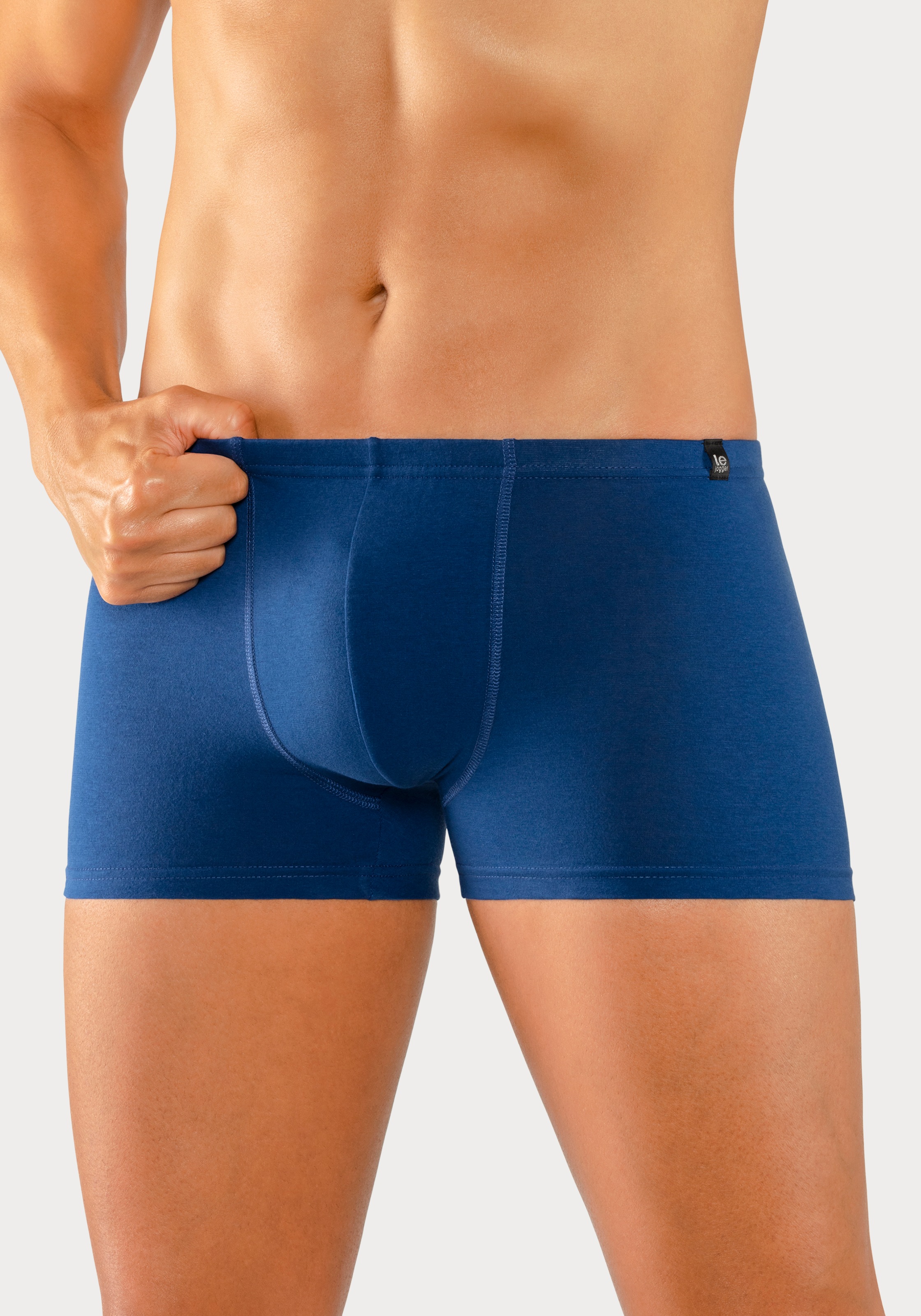 le jogger® Boxer, (Packung, 3 St.), schmaler Bund mit Markenlabel