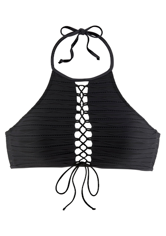 LASCANA Bustier-Bikini-Top, aus Strukturware