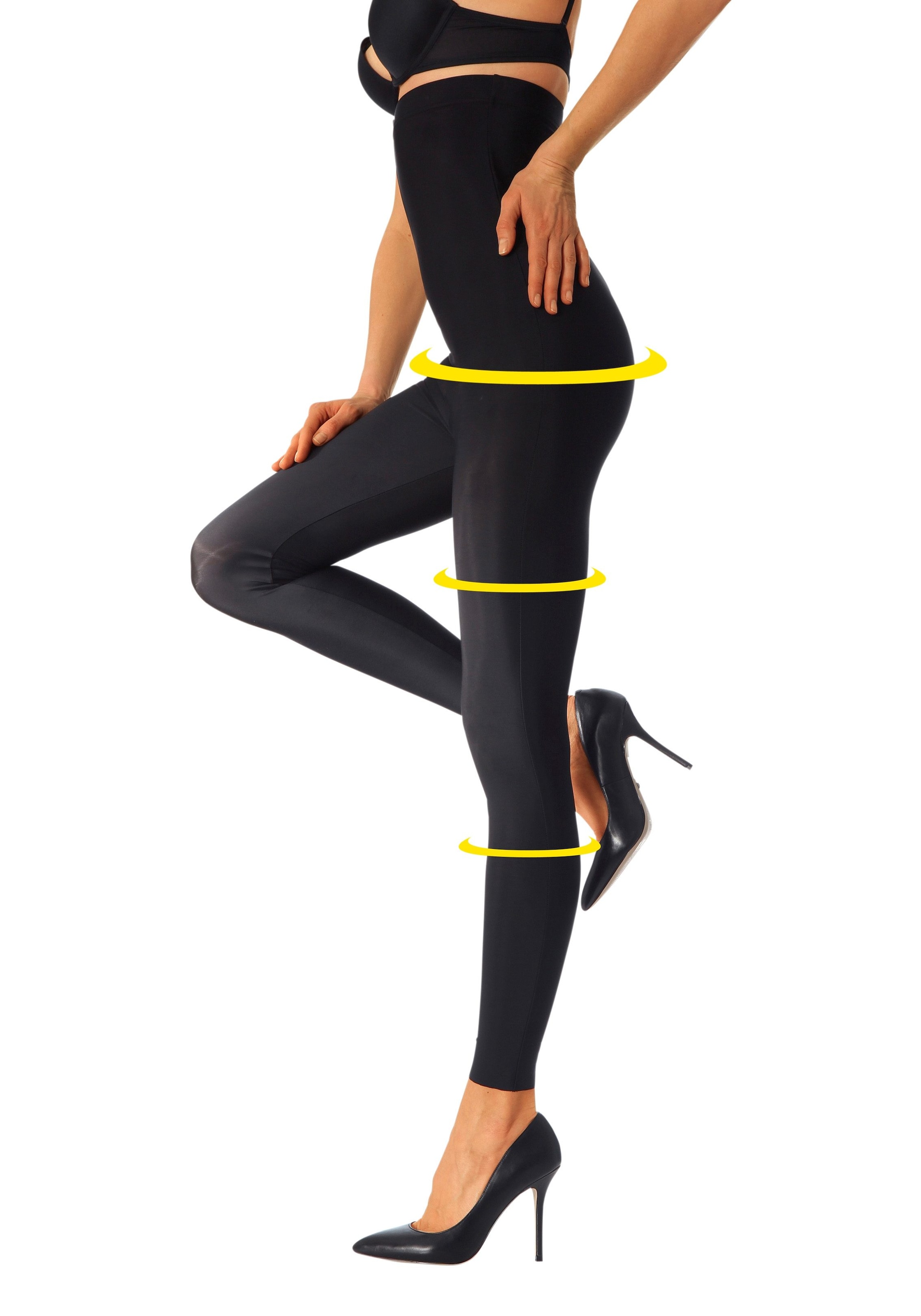 elastische günstig Kaufen-LASCANA Highwaist Leggings. LASCANA Highwaist Leggings <![CDATA[Hochwertiges leichtes shaping, von Lascana, mit kleinem Schlank-Effekt! Elastische, leicht formende Stretch- Badeanzug-Qualität, passt sich ideal dem Körper an und formt eine schöne Silhou