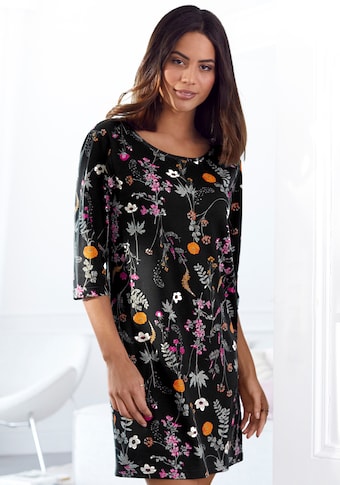 LASCANA Nachthemd, mit Wildblumen Muster