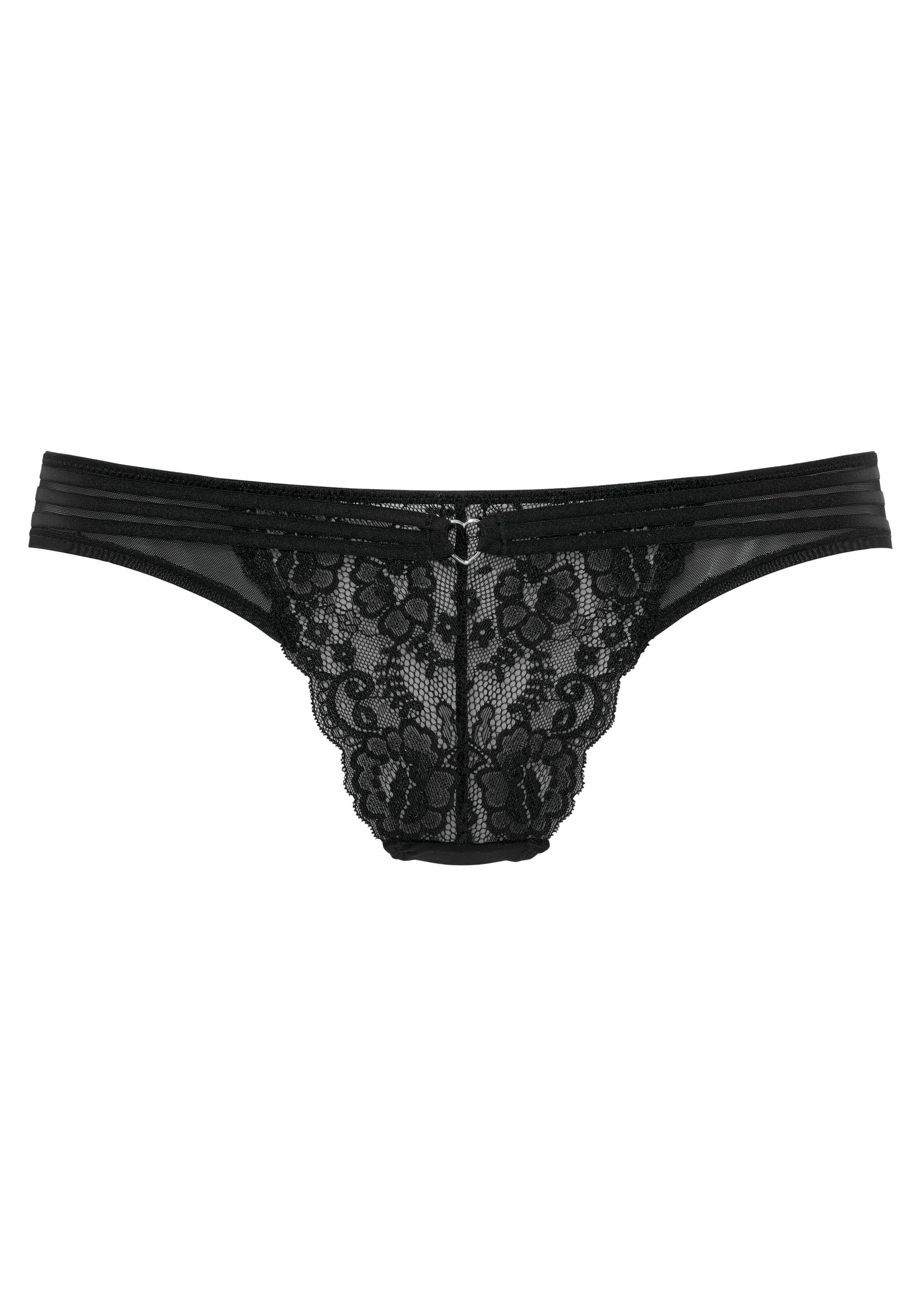 Vivance Stringpanty »Francesca«, mit feinem Herzaccessoire