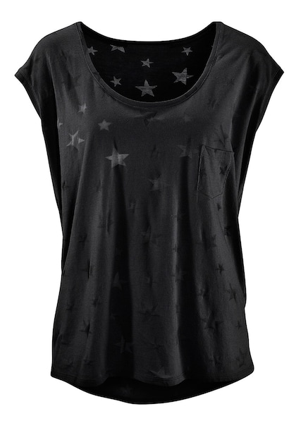Sternen online T-Shirt, transparenten Ausbrenner-Qualität LASCANA leicht | & Bademode, kaufen (2er-Pack), Lingerie mit » Unterwäsche Beachtime