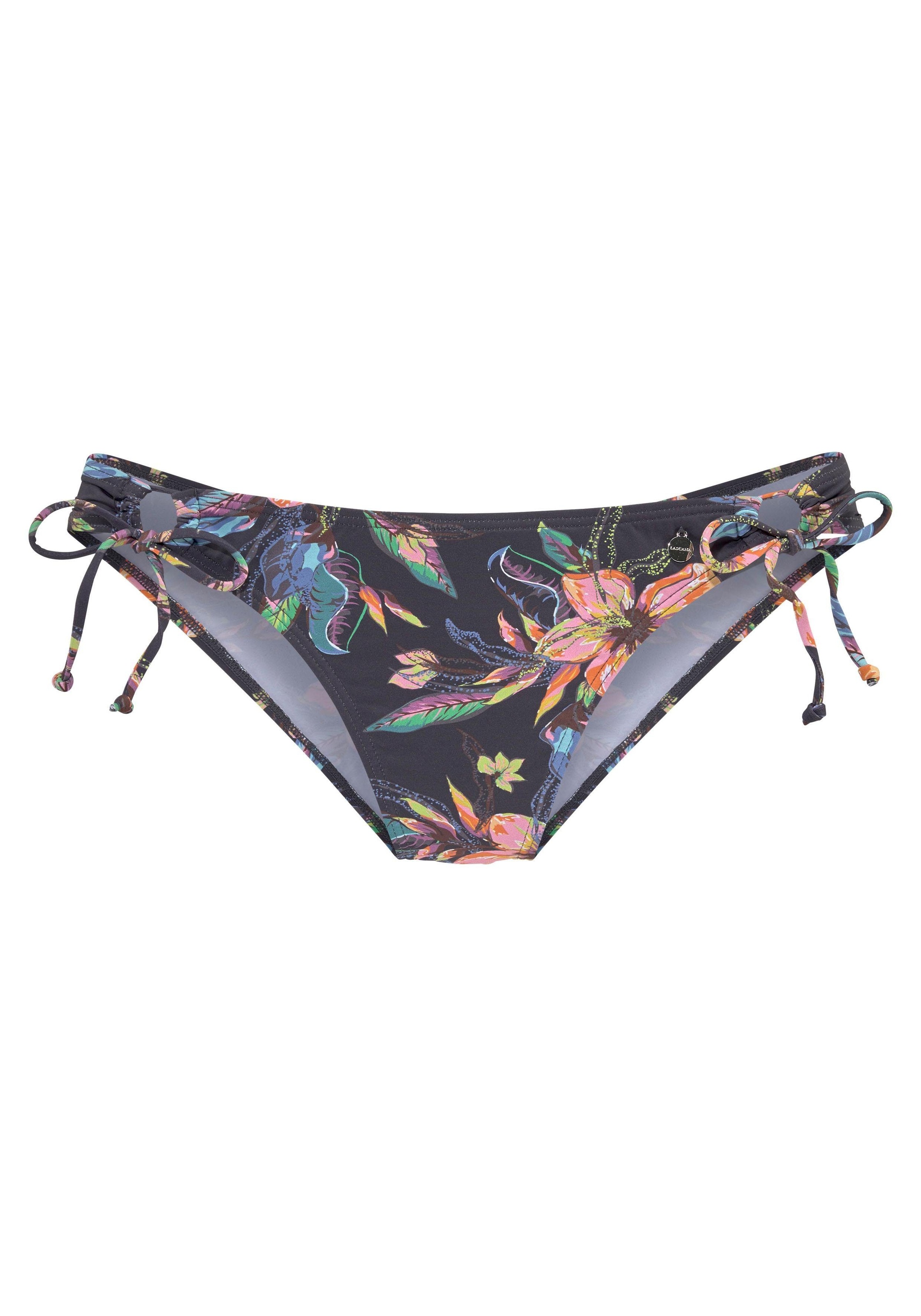 LASCANA Bikini-Hose »Malia«, zum Binden mit tropischem Print