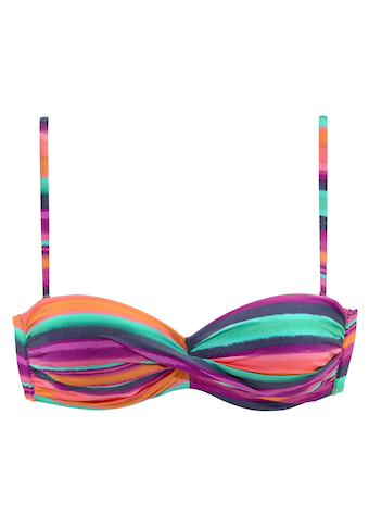 LASCANA Bandeau-Bikini-Top »Rainbow«, mit 5 Tragevariationen