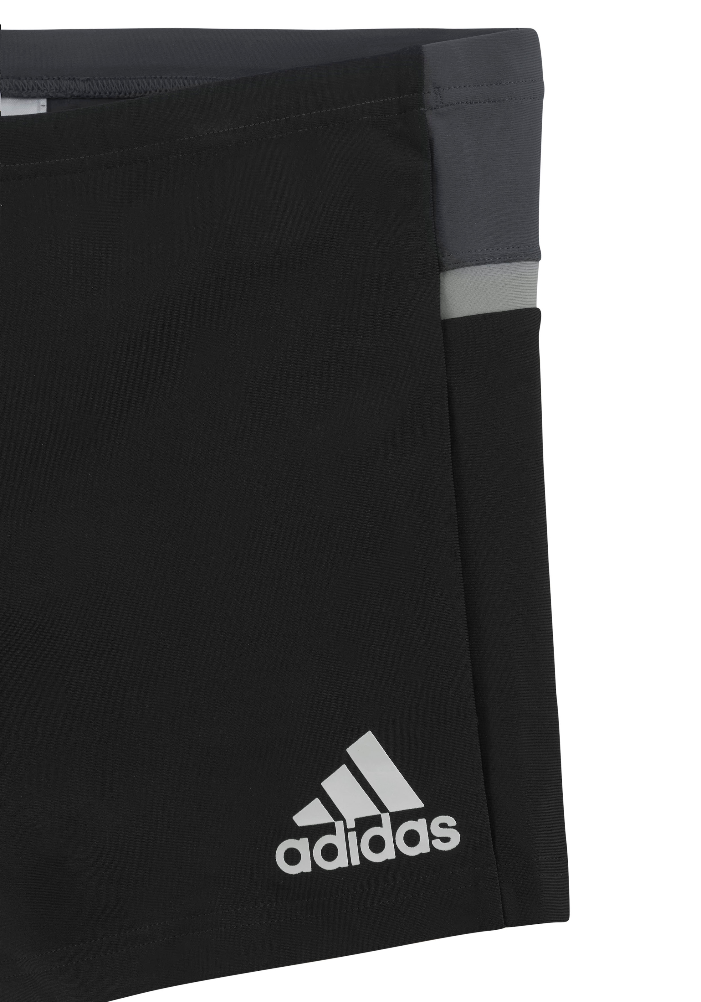 adidas Performance Boxer-Badehose, Mit kontrastfarbenem ...