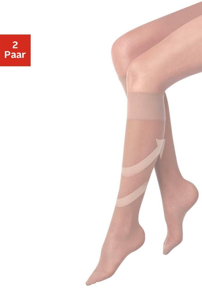 Image of LASCANA Stützkniestrümpfe, (2 Paar), vitalisierend in 70 DEN