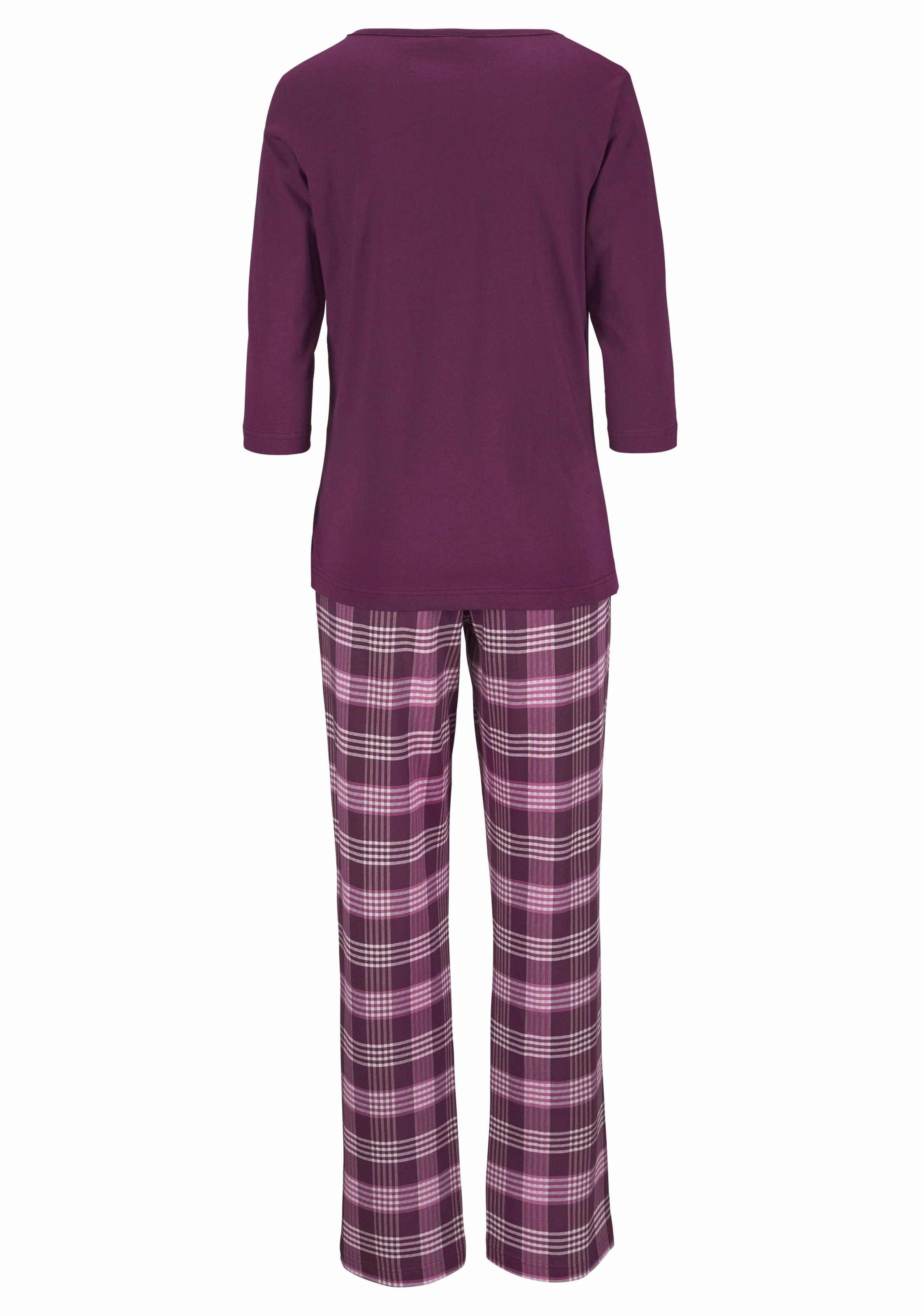 petite fleur Pyjama, (4 tlg., 2 Stück), mit karierter Hose » LASCANA |  Bademode, Unterwäsche & Lingerie online kaufen