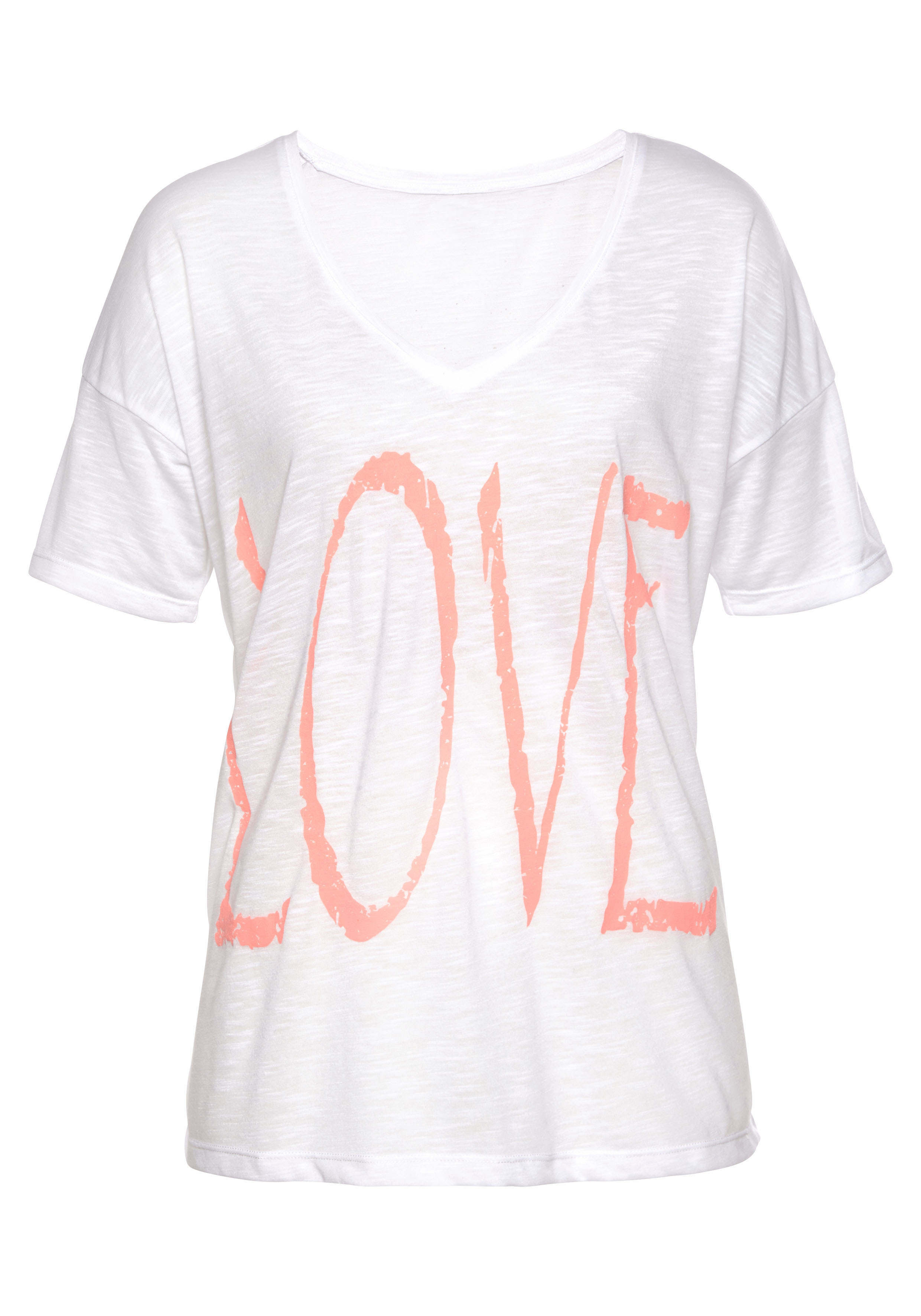 Vivance V-Shirt, mit Neonprint » LASCANA | Bademode, Unterwäsche & Lingerie  online kaufen