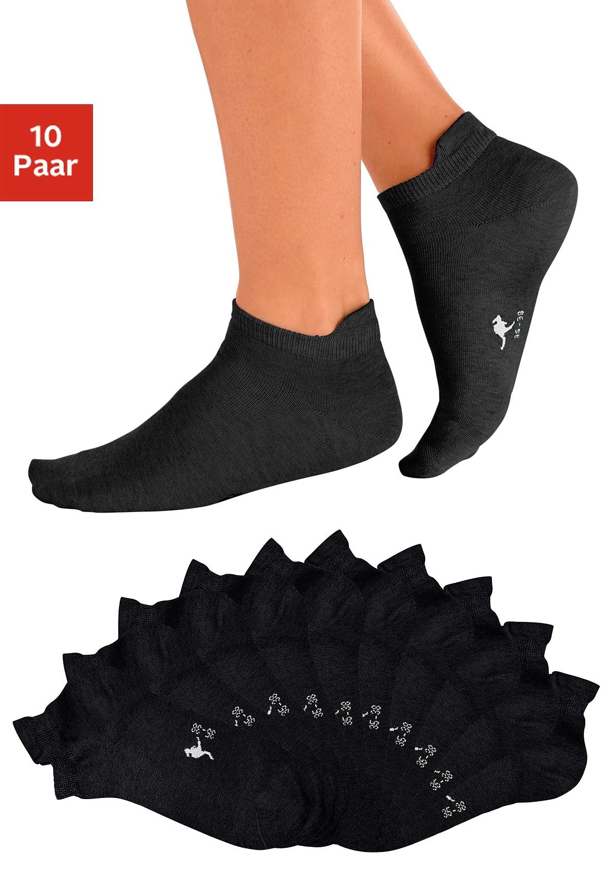 & Sneakersocken, Ferse Paar), (Set, mit LASCANA | kaufen Bademode, online KangaROOS 10 » erhöhter Unterwäsche Lingerie