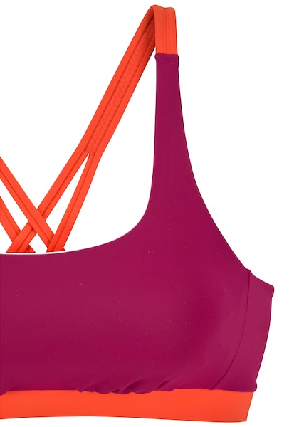 s.Oliver Bustier-Bikini-Top »Yella«, mit kontrastfarbenen Details und gekreuzten Bändern im Rücken