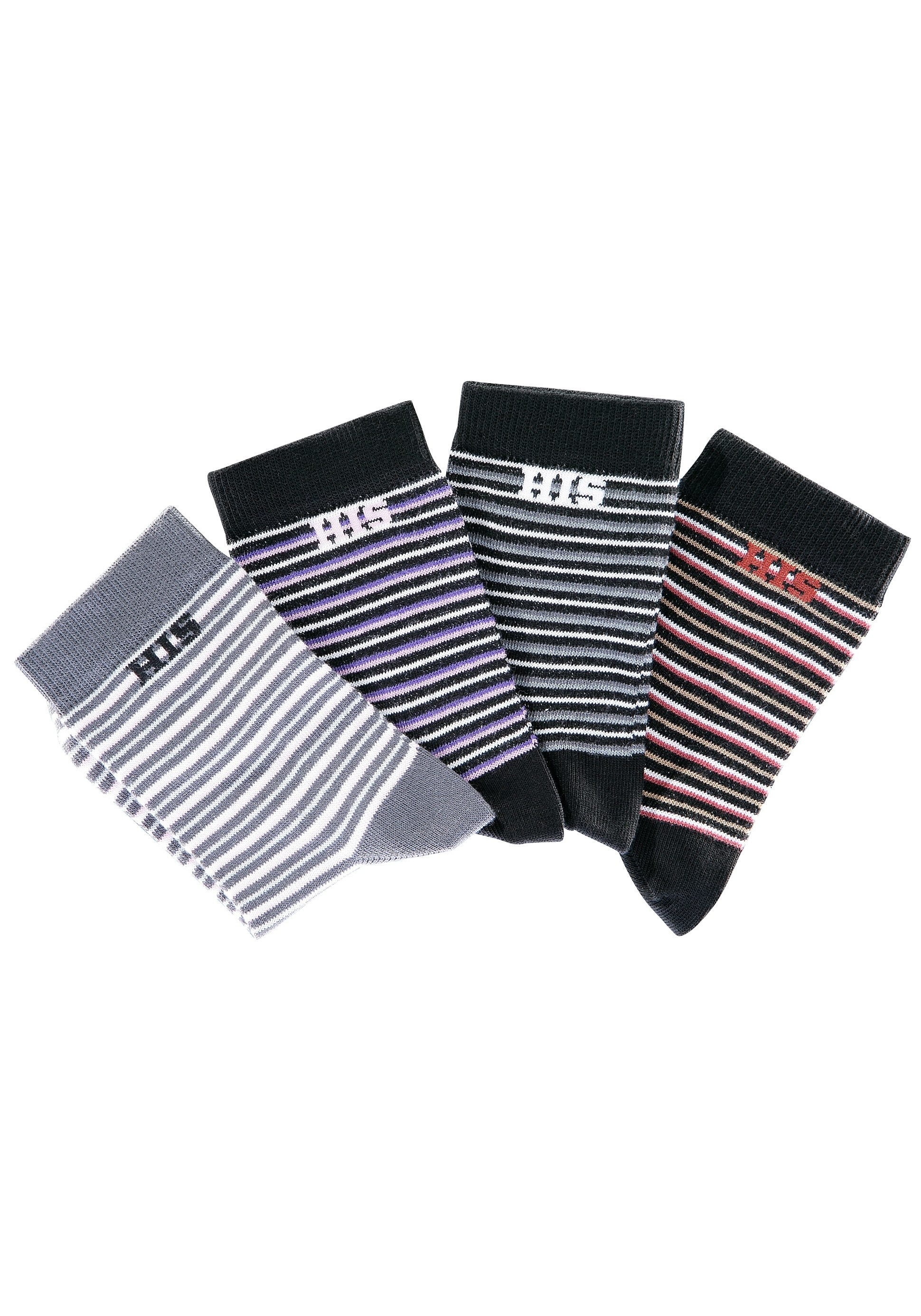 Chaussettes basiques H.I.S (4 paires) Fabriqué en Allemagne