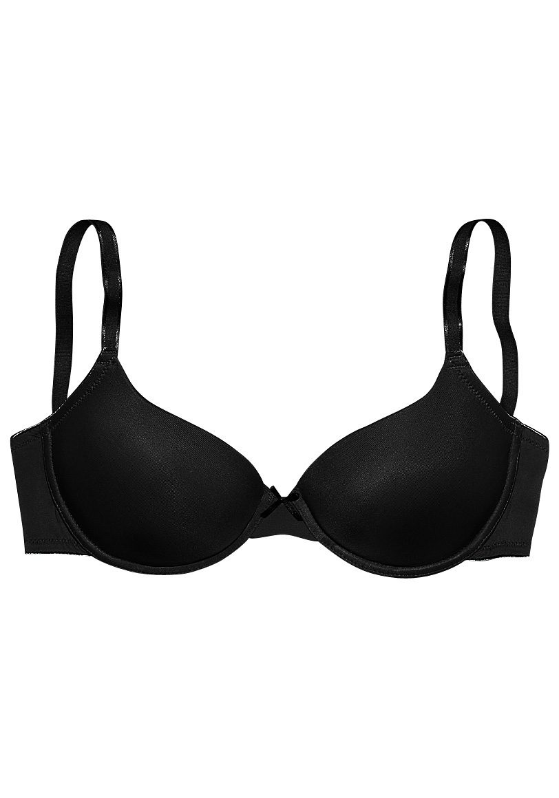 LASCANA Schalen-BH Ela mit transparenten Trägern, perfect basic mit Bügel,  Basic Dessous