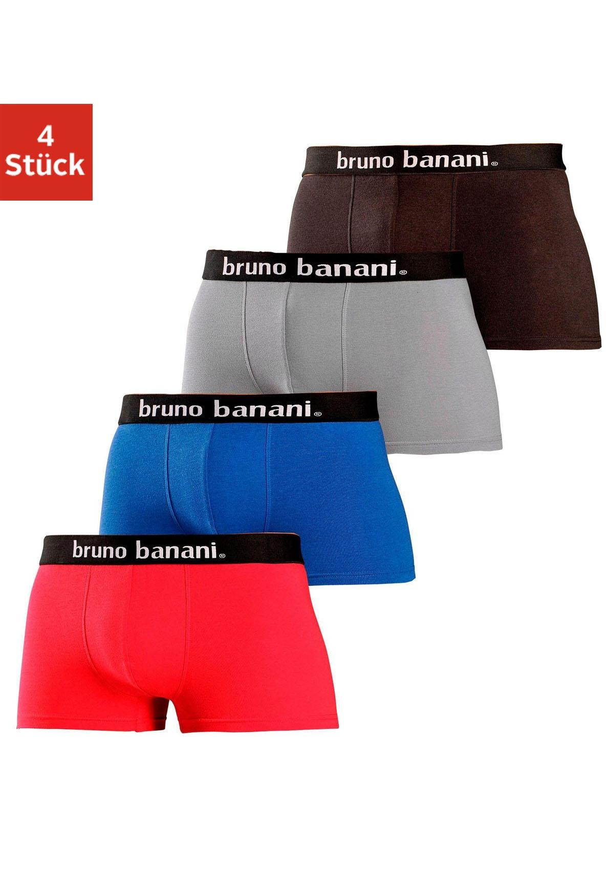 Image of Bruno Banani Boxer, (Packung, 4 St.), mit Kontrast-Webbund
