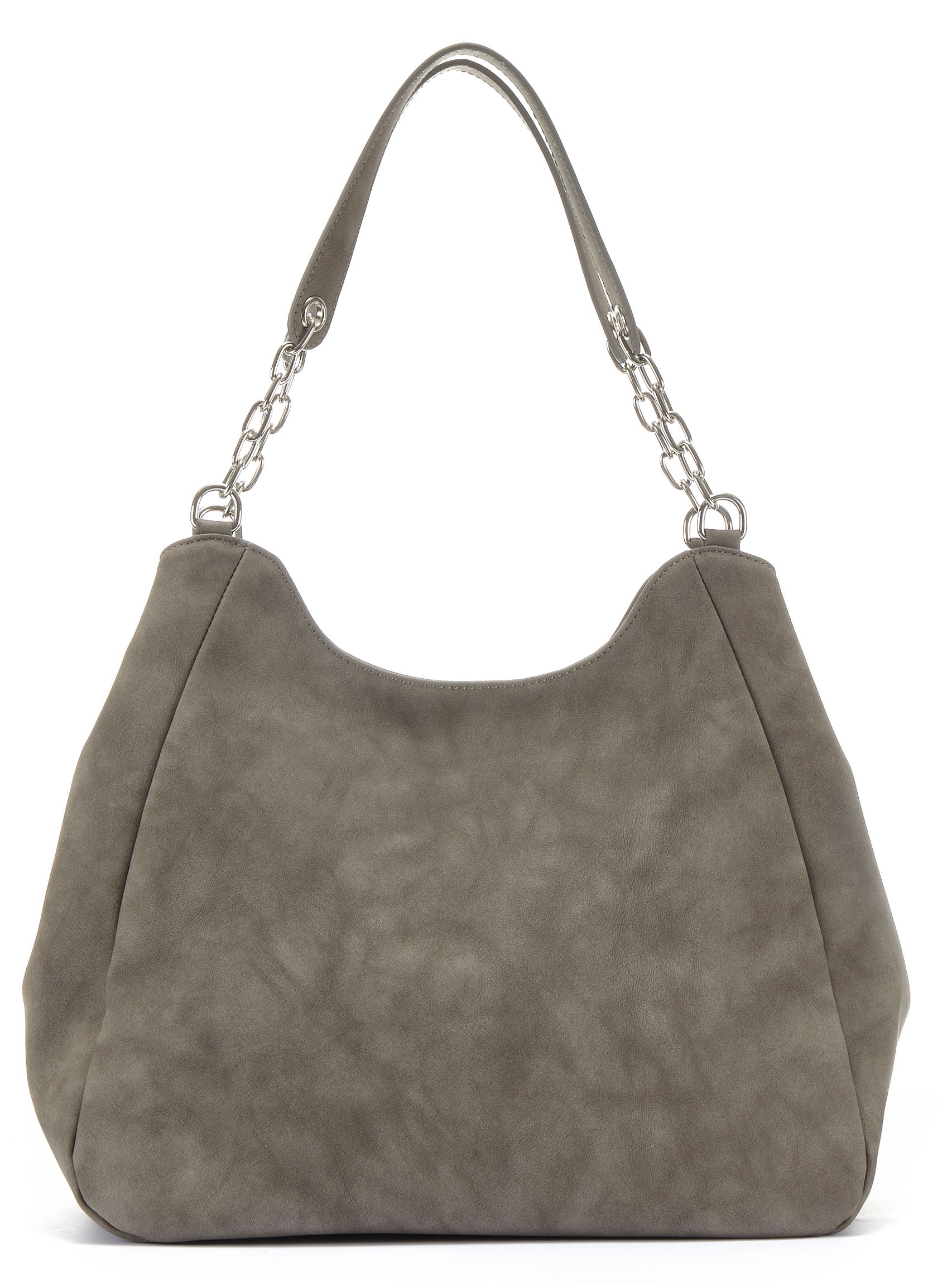 Vivance Henkeltasche, mit silberfarbenen Details, Schultertasche, Shopper, Handtasche VEGAN