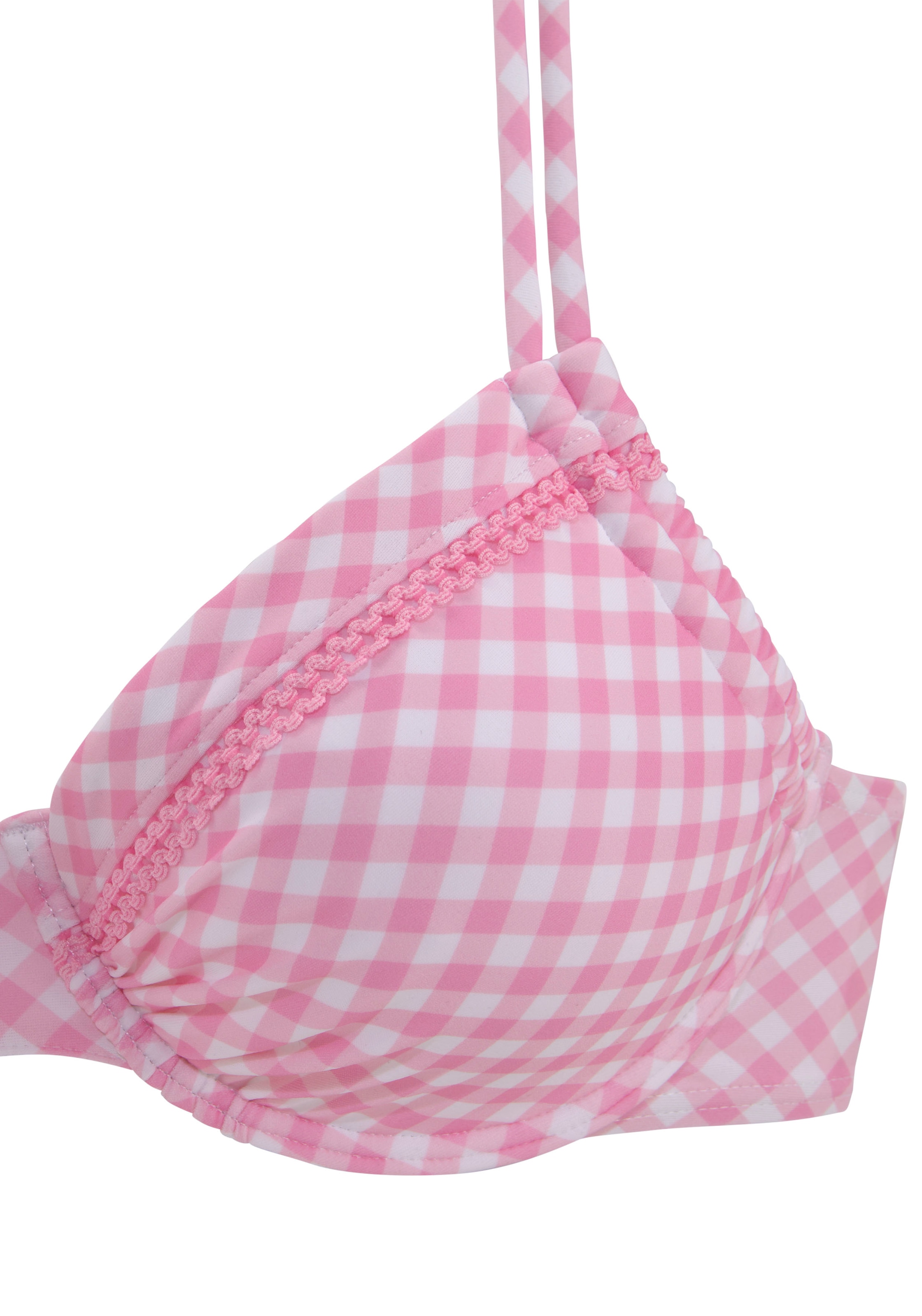 Buffalo Bügel-Bikini-Top »Karo«, mit Zierborte Bademode, online Lingerie LASCANA Unterwäsche » | & kaufen