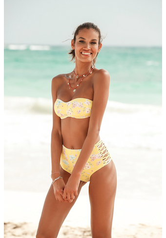 Sunseeker : bas de bikini taille haute »Ditsy«