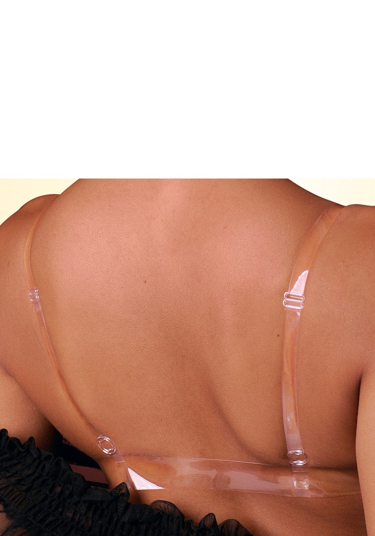 Abracada Bra Push-up-BH, mit Bügel, mit transparenten Trägern und Rücken »  LASCANA