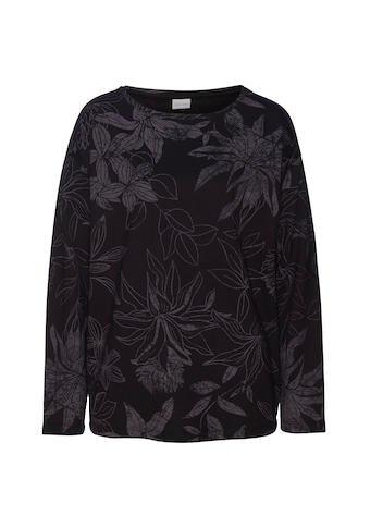 LASCANA Sweatshirt, mit floralem Alloverdruck, Loungewear