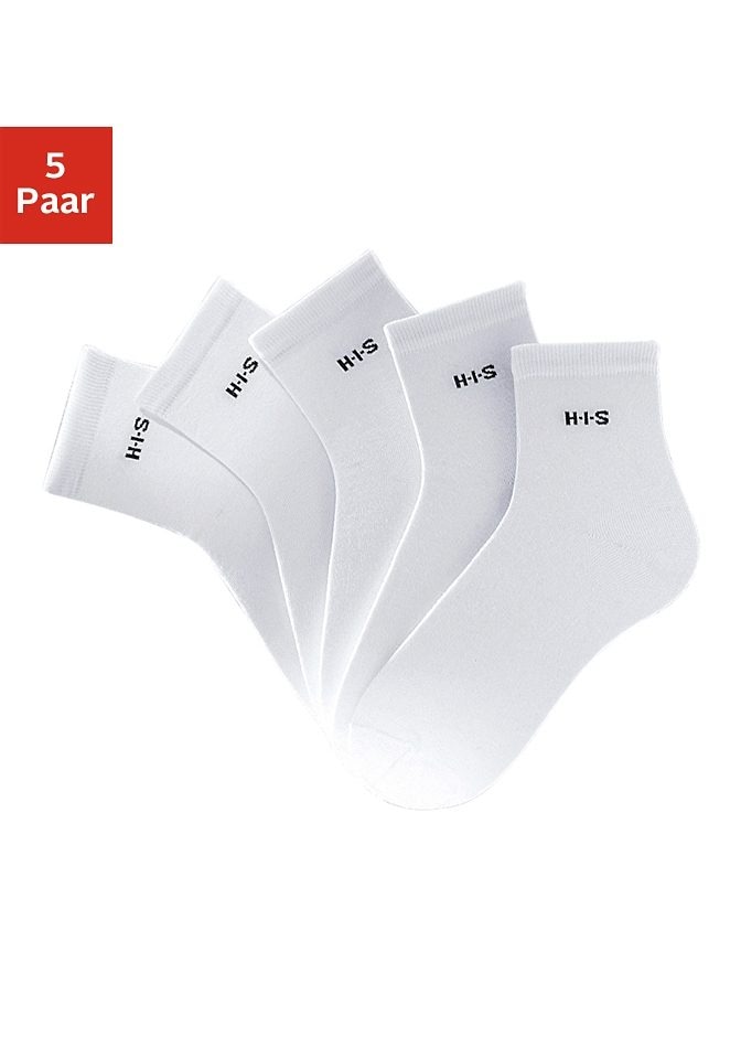 Socken Sommer günstig Kaufen-H.I.S Kurzsocken, (Set, 5 Paar). H.I.S Kurzsocken, (Set, 5 Paar) <![CDATA[Topmodische Freizeitsocke in angesagter, sommerlicher Kurzform: Dank des Stretch-Anteils optimal in der Passform! In leichter, hautsympathischer Qualität mit einem hohen Anteil fei