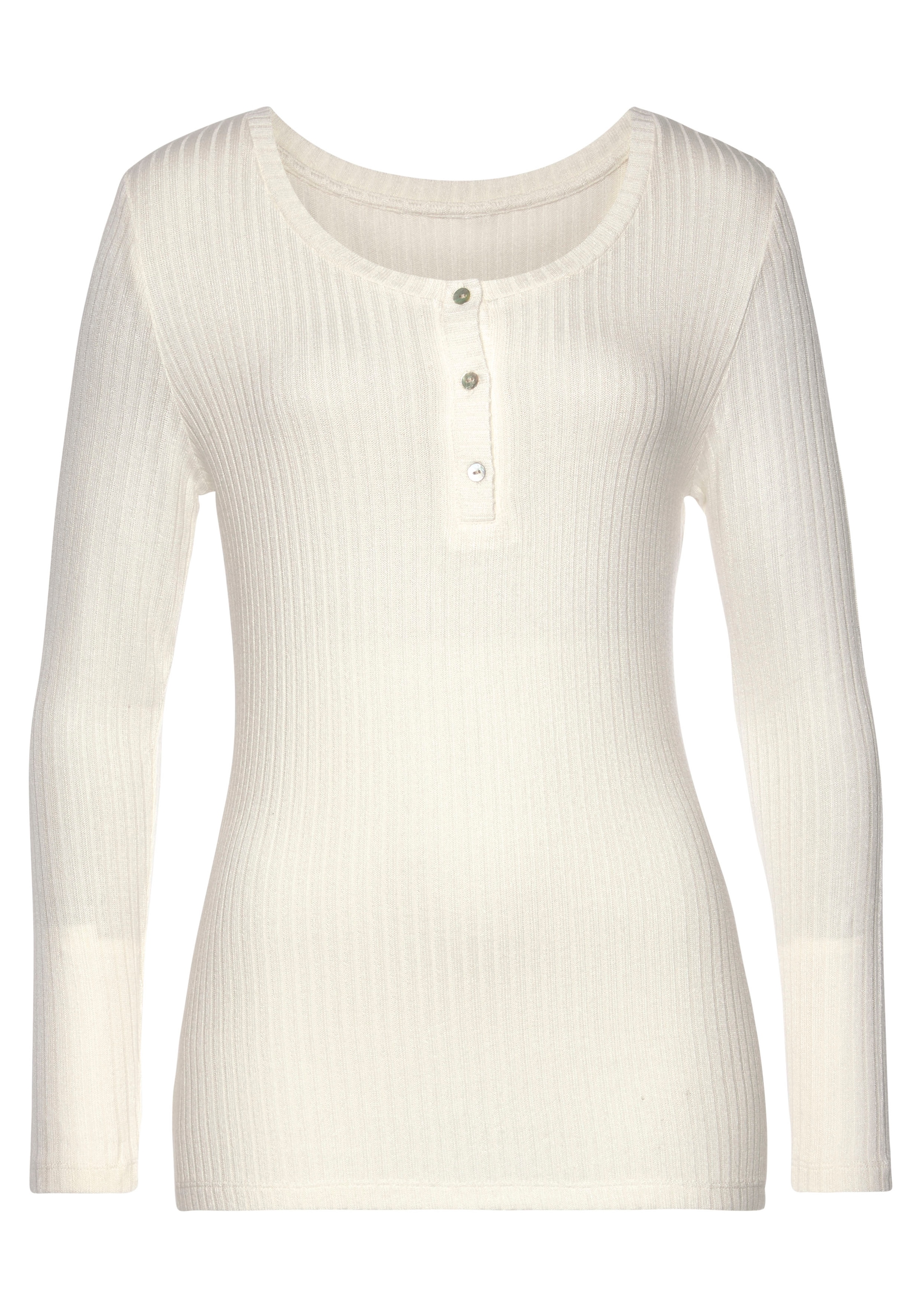 Vivance Langarmshirt, aus modischer Rippware