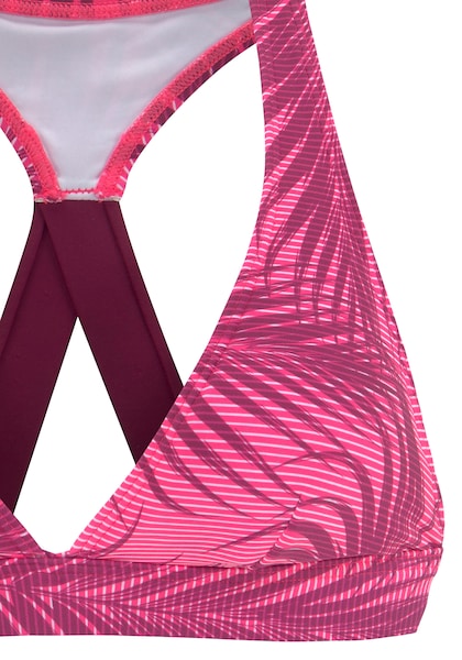 LASCANA ACTIVE Triangel-Bikini-Top »Coal«, mit unifarbenen Trägern im Rücken