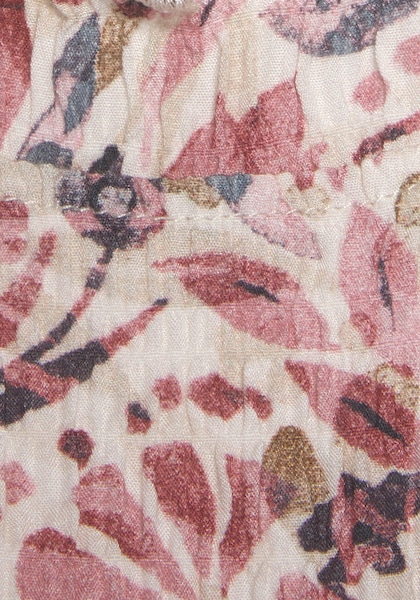 Vivance Druckkleid, aus gekreppter Viskose mit Rüschenkante, figurbetontes Sommerkleid